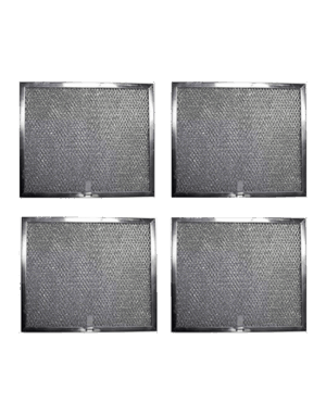 Aluminum Replacement Range Hood Filter 9-7/8 x 11-11/16 x 3/8 (4-Pack)