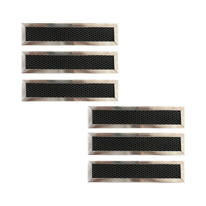 Replacement Carbon Filters compatible with GE: WB02X10943, JX81D 5230W2A003A Frigidaire: 530440665 (6-Pack)