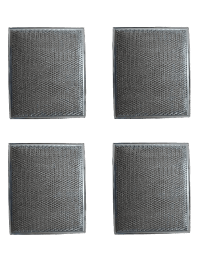 Broan / Nutone Aluminum Replacement Filter - RFD Filtration - 4.0 inches (101.6 mm) - 4.0 x 4.0 x 0.375 inches (101.6 x 101.6 x 9.5 mm)