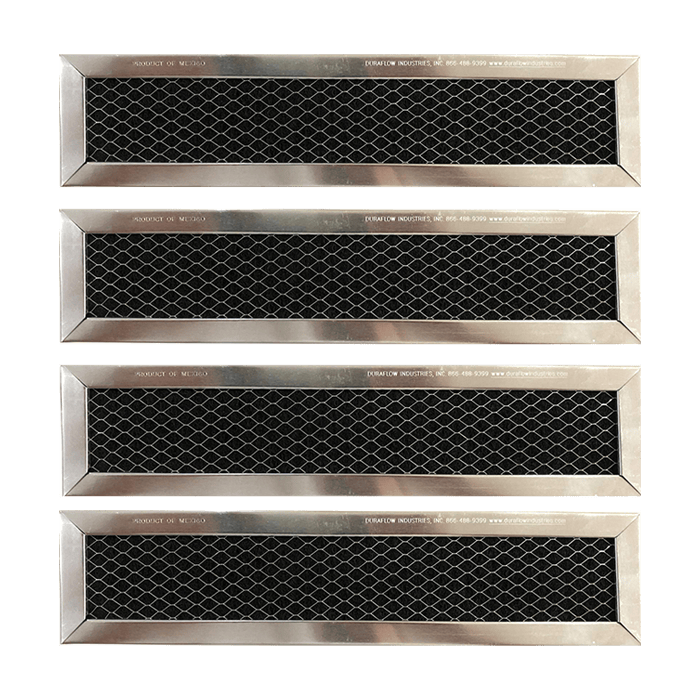 Replacement Carbon Filters compatible with GE: WB02X10943, JX81D 5230W2A003A Frigidaire: 530440665 (4-Pack)