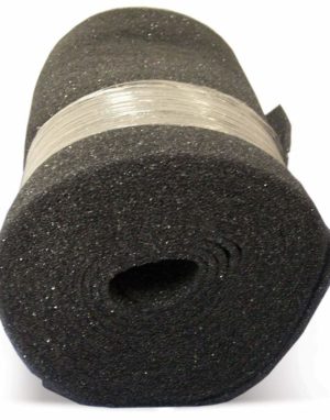 Air Filter Foam Roll Media, 18 x 25 x 1/4, Dark Gray