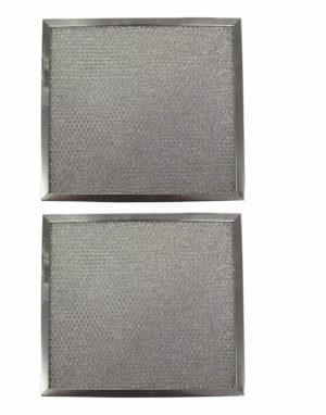Replacement Aluminum Filters Compatible with Rangeaire 610043,GC-7511,RHP1201 -12-3/8 x 12-7/16 x 3/8 (2-Pack)