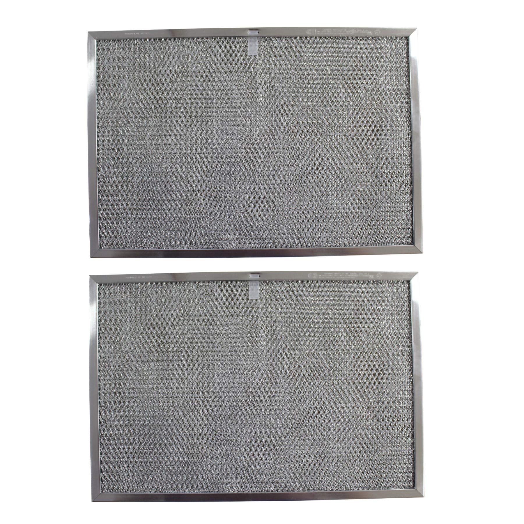 Replacement Aluminum Filters Compatible with GE WB20X9761, GE WB2X2892, GE WB2X9761,GC-7510,RHP1102 -11-7/16 X 17 X 3/8 (PT SS) (2-Pack)