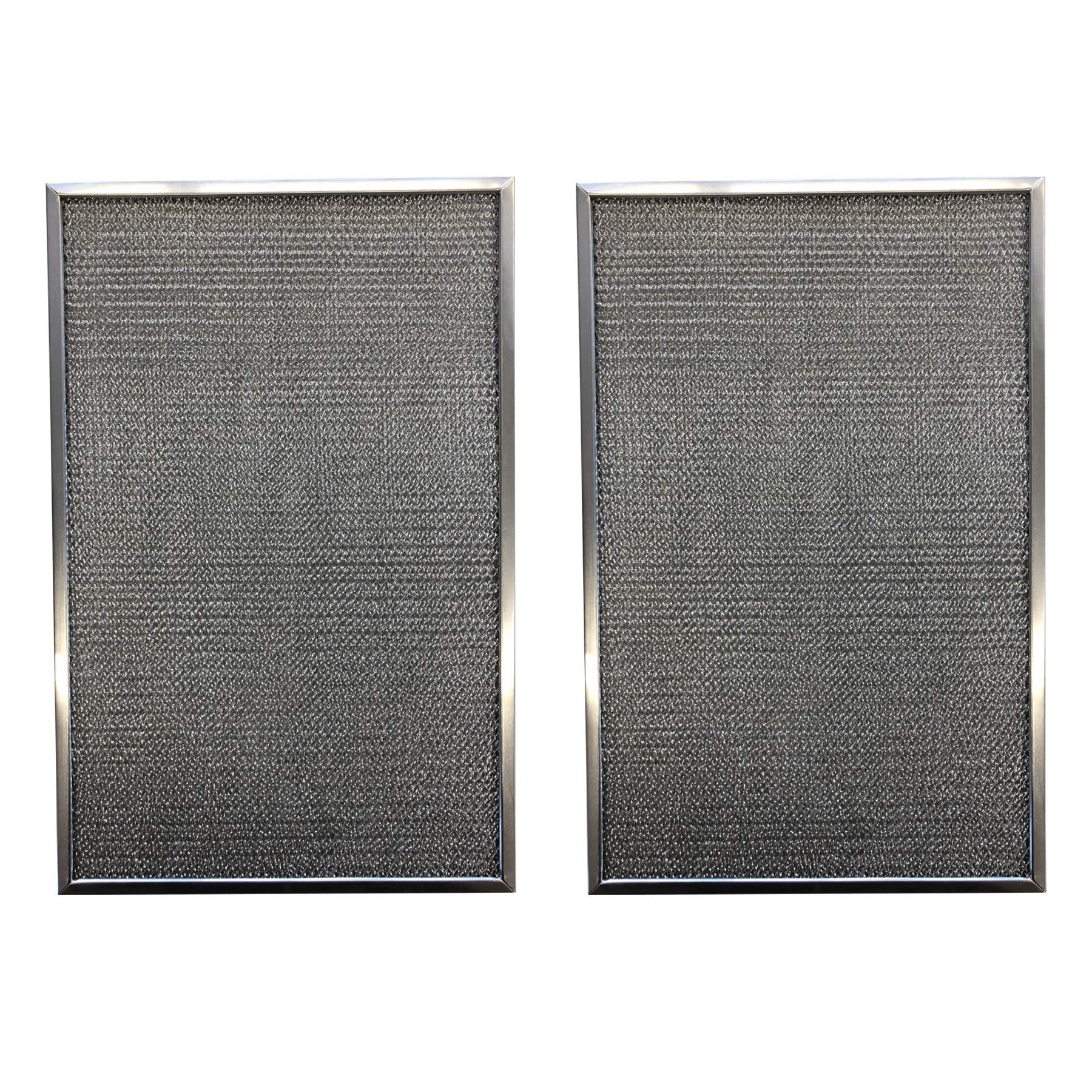 Replacement Aluminum Pre/Post Filter- 203373 9-7/8 X 19-13/16 X 3/8 2TSSS - Compatible with Honeywell Models F50E1083, F50E1091, F50E1182, F50E1190, F50E1315, F50E1223, F50A1124, - (2-Pack)